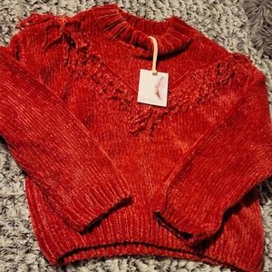 NWT Jessica Simpson Girls Red Sweater